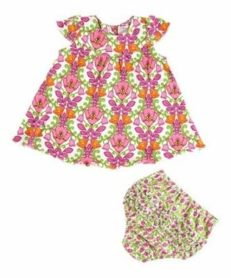 Vestido Vera Bradley Baby Lilli Bell y Bloomers Pantalones con Volantes Algodón 6 a 9 meses Foto 1 de 4