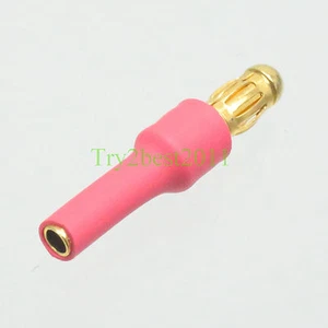 2pcs 3.5MM Male to 2.0MM 2MM Female Bullet Plug Connector Adapter No wires - Picture 1 of 1