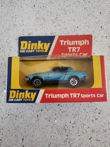 1970s Dinky Die Cast Toys Triumph TR7 Sports Car. Model No 212 in Turquoise - Picture 1 of 5