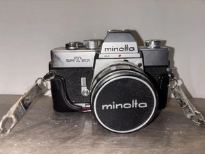 Minolta SRT-201 35mm Film Camera With Minolta MC Rokkor-PF 55mm f1.7 Lens - Picture 1 of 3