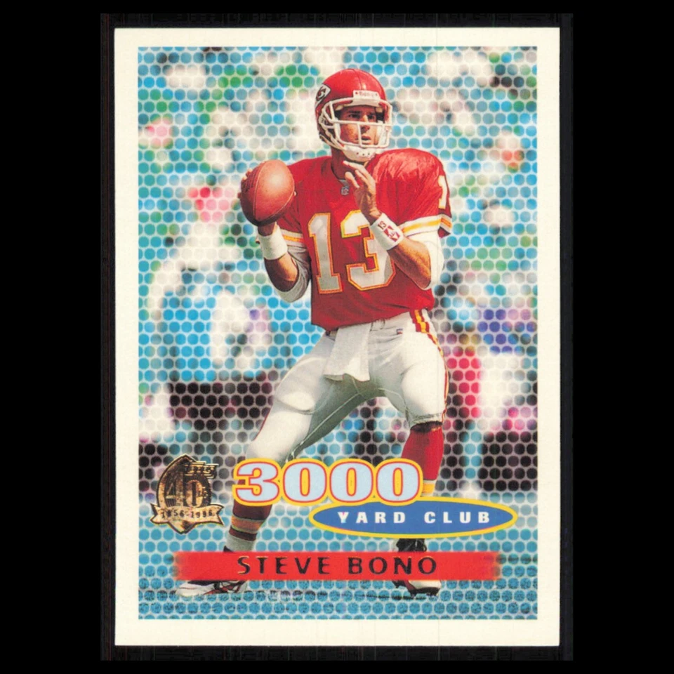 Steve Bono #386 1996 Topps Kansas City Chiefs Football Card NFL NM - Image 1 of 3
