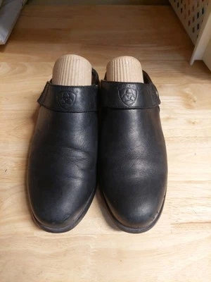 Ariat Leather  Mule Black Leather Slip On Mules Womens Size 6.5 B - Image 1 of 4