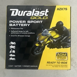 Duralast AZX7S Gold AGM Ready to Ride Battery **New/Sealed** - Bild 1 von 1
