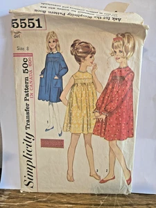 SEWING PATTERN Simplicity 5551 -cut  size 8 1964 - Picture 1 of 2