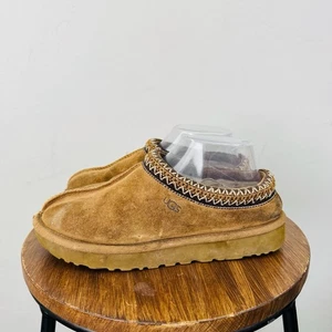 Ugg Tasman Brown Suede Shearling Slippers Women’s Size 7 - Picture 1 of 10
