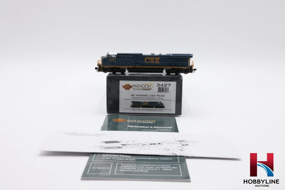 N Scale Broadway Limited Imports 3427 Paragon 3 CSX AC6000 | Used | DCC Sound - Image 1 of 4