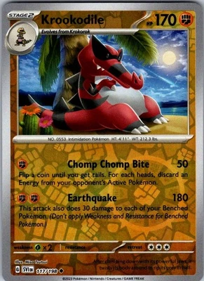 SV01: Scarlet & Violet Base Set #117/198 Krookodile - Image 1 of 2