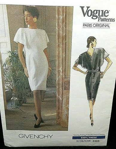 Vogue Paris modello originale 2303 Givenchy taglia 6 8 10