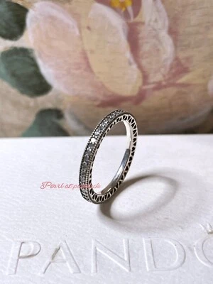 Auténtico Anillo Pandora Corazones Radiantes Circonita Con Caja De Regalo 58 Talla 8.5 Foto 1 de 2