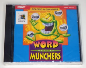 Word Munchers Deluxe (Windows 3.1, 95 & Mac, CD-ROM) MECC, Brand New Sealed - Picture 1 of 2