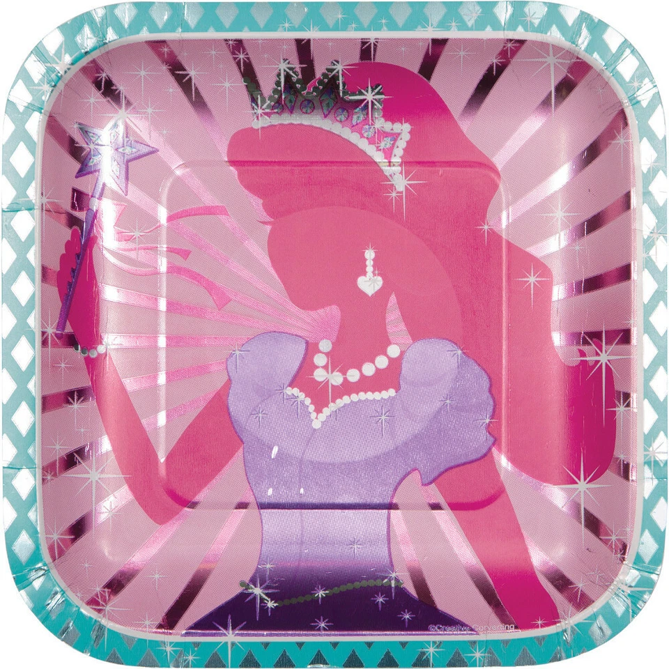 Princess Party Lunch Plate 8 Pack Birthday Supplies - Image 1 of 1