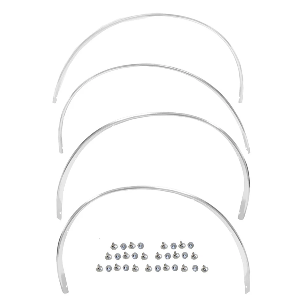 1980~1990 Impala Caprice Wheel Opening Moldings 4 PCS Set Front+Rear+Right+Left - Image 1 of 1