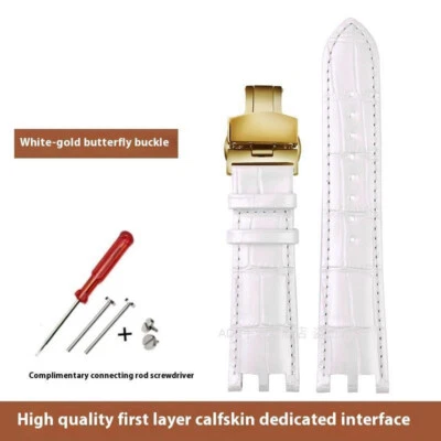 Correa de reloj de cuero genuino suave para Versace V-RACE CHRONO 24 mm Foto 1 de 4