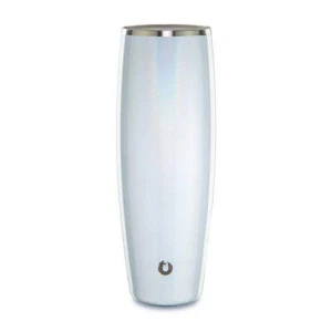 SNOWFOX 24 oz Stainless Steel Beer Glass With Lid, Shimmer White - Picture 1 of 3