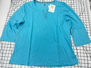 Top de pijama Karen Neuburger - azul claro - mediano - nuevo - Imagen 1 de 7