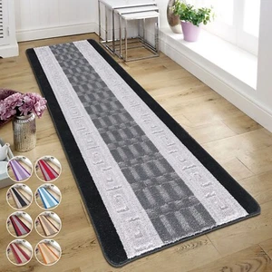 Non Slip Hallway Runner Rug Long Kitchen Carpet Bedroom Rugs Floor Mat Door Mat - Picture 1 of 8