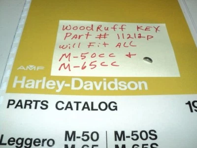 1965 HARLEY  AERMACCHI    M-50CC M-65CC   WOODRUFF KEY  11212P AMF  - Image 1 of 4