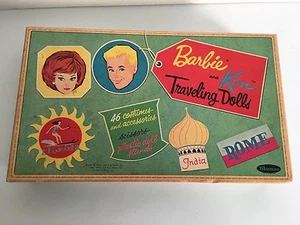Near Mint Vintage 1962 Barbie Ken Traveling Dolls Paper Dolls 95% Uncut - Picture 1 of 12