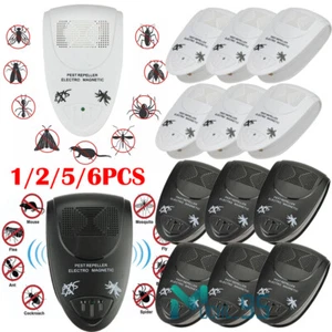 Home Electronic Pest Reject Control Ultrasonic Repeller Bug Rat Spider Roaches - Picture 1 of 47