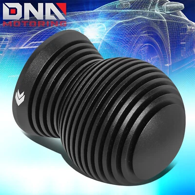NRG 65MM UNIVERSAL ALUMINUM KNURLED HEAT SINK STYLE SPHERIC SHIFT KNOB SK-702BK - Image 1 of 4