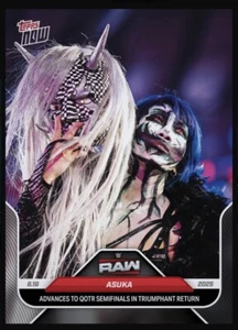 2025 WWE Topps NOW - Advances QOTR Triumphant Return - ASUKA (Slam Digital Card - Bild 1 von 1
