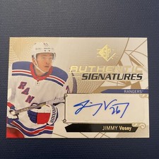 2018-19 UPPER DECK SP AUTHENTIC SIGNATURES”JIMMY VESY” AUTO CARD#AS-JV