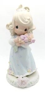 Precious Moments Growing In Grace Age 16 Blonde Girl Figurine - Picture 1 of 7