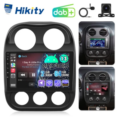 DAB+ 2+64GB Apple CarPlay Android Autoradio Für Jeep Compass MK49 11-16 GPS Navi - Bild 1 von 4
