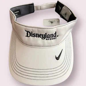 Disneyland Resort Nike Dri-Fit White Golf Visor Black Embroidered Logos New-C - Picture 1 of 7