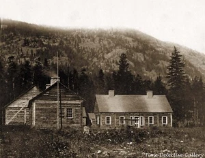 Vista della compagnia della baia di Hudson Fort Shepherd, BC CAN 1860 - Stampa fotografica storica - Foto 1 di 1
