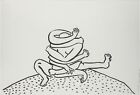 Keith Haring "Untitled" Original Ink Drawing Hand Signed RARE! 1988