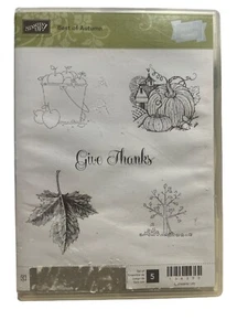 Stampin' Up! Juego de 5 sellos BEST OF OTUMN hojas de otoño 134390 gracias calabaza - Imagen 1 de 2
