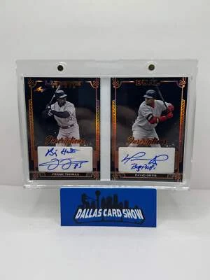 2024 Leaf Ultimate Sports Dual Inscriptions Booklet Frank Thomas and David Ortiz - Image 1 of 2