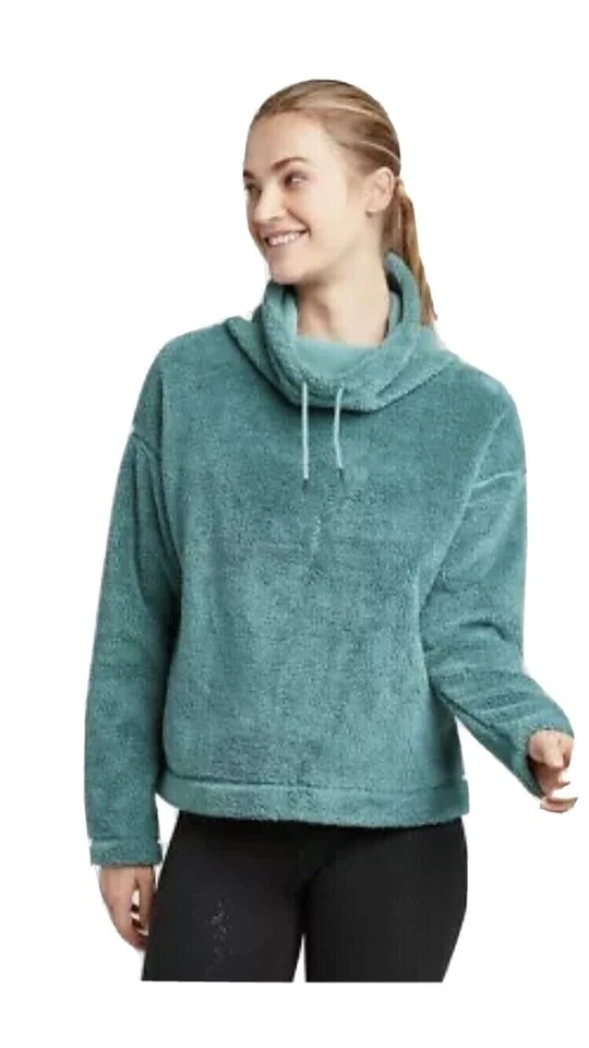 C9 By Champion Women’s Cozy Fleece Pullover Aqua Tonic Sz Small Winter Comfy - Image 1 of 2