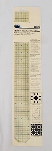 Vintage Dritz Quilt-N-Sew See-Thru Ruler 2"x18" Quilting, Sewing & Crafters NEW - Picture 1 of 2