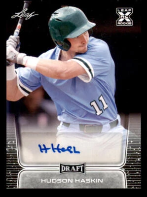 2020 Leaf Draft AUTO #BAHH1 Hudson Haskin - Image 1 of 2
