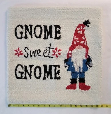 Gnome Sweet Gnome Decorative Pillow Cover by Surya 18" x 18" Nisse Tomte Nordic - Image 1 of 3