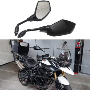 1 Pair Motorcycle Rearview Side Mirrors For Triumph Tiger 1200 1050 900 800 750 - Picture 1 of 8