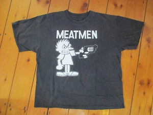 T-shirt vintage anni '90 The MEATMEN Tesco Vee Touch N Go Record Band XL - Foto 1 di 9