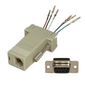 Lot10 DB9 pin Female~RJ12/RJ11 Jack Modular Adapter 6P6C 6wire Phone/Telephone - Picture 1 of 1