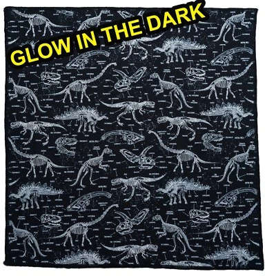OCEANIA LEGENDS Glow in the Dark Dinosaurier Jurassic Anatomy Bandana Stirnband Schal Hund Chemo.