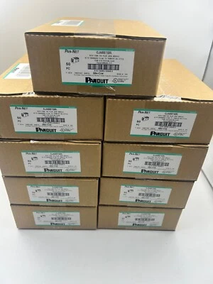 Panduit Giga TX Cat6 jack black CJ688TGBL BOX OF 50. Free shipping！ - Image 1 of 4