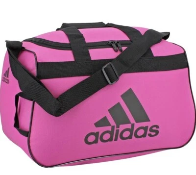 New: Adidas Diablo Small II Duffel Bag, Intense Pink/Black Women's Gym Bag - Image 1 of 2