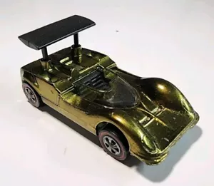 Vintage Hot Wheels Redline US Olive w/Black Interior Chaparral 2G 1/64 Diecast - Picture 1 of 12