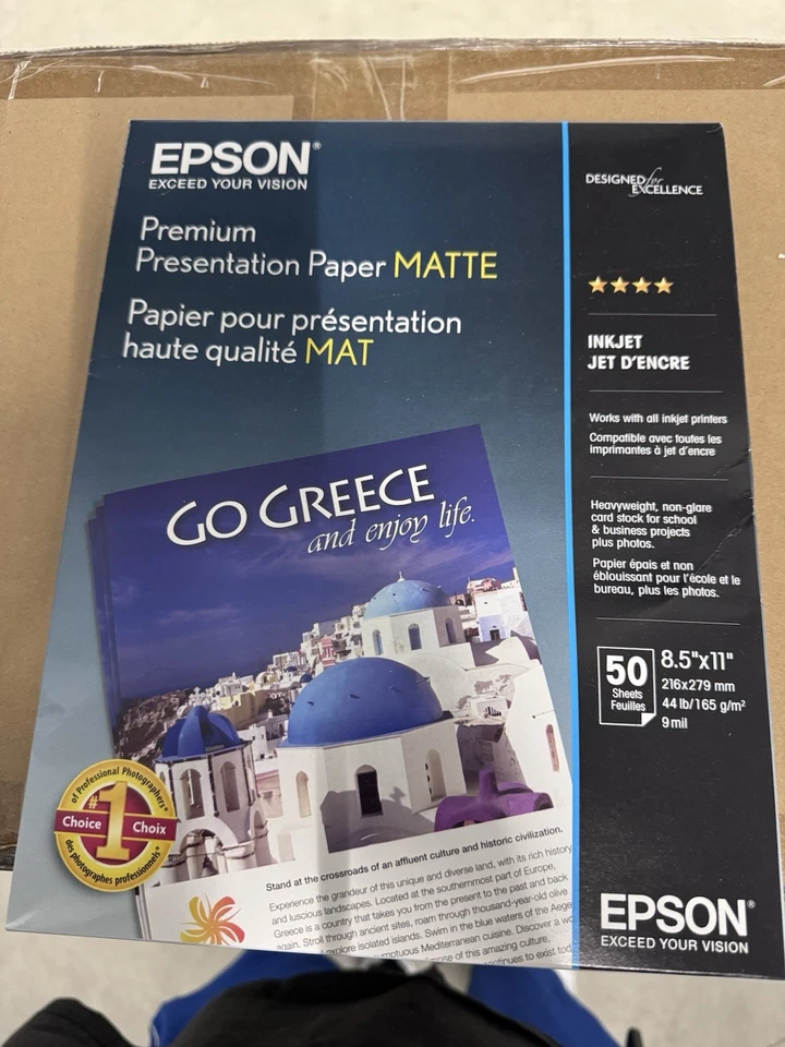 Papel de presentación Epson Premium MATE 13x19 pulgadas 50 hojas S041263 nuevo sellado Foto 1 de 1