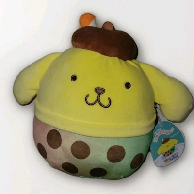 Squishmallows x Sanrio Scented Boba  11" Pompompurin Plush Tags New - Image 1 of 4