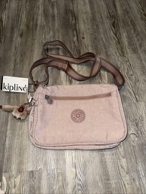 Bolso Bandolera Mediano KIPLING Callie Nylon - Polvoriento Taupe Beige Claro Rosa Foto 1 de 3