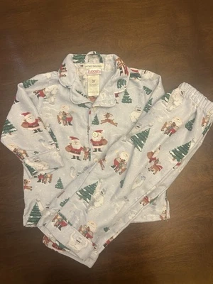 Pijama de vacaciones Pottery Barn niños/niñas Rudolph talla 2T Foto 1 de 4
