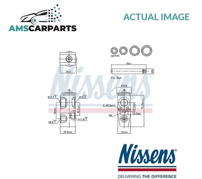 AIR CONDITIONING EXPANSION VALVE REAR 999448 NISSENS NEW OE REPLACEMENT - Image 1 of 4
