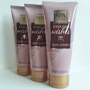 Spa Luxury Body Lotion- Endless  Wishes- Lot of 3- 5.5 oz. Each - Picture 1 of 6